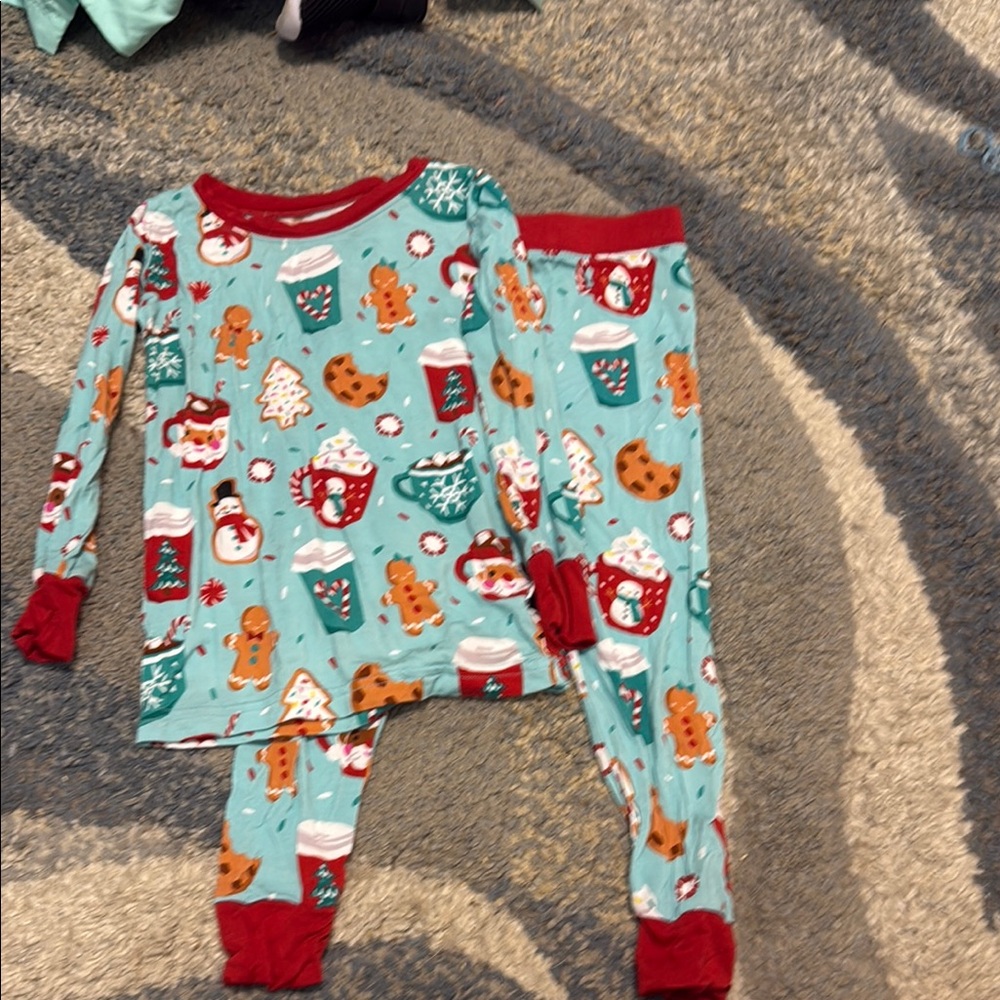 Festive Gingerbread Kids Pajamas